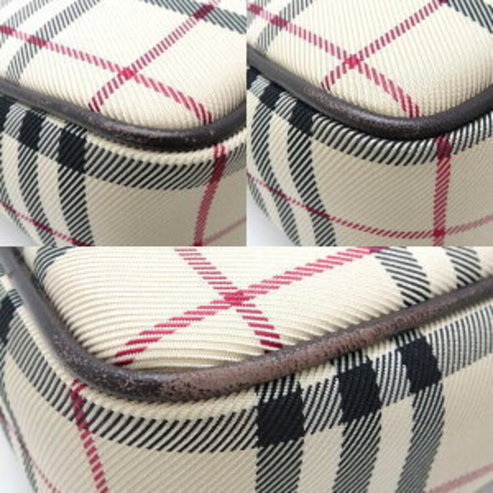 Burberry Nova Check Shoulder Bag Canvas Leather Beige Tan Brown - Picture 5 of 9